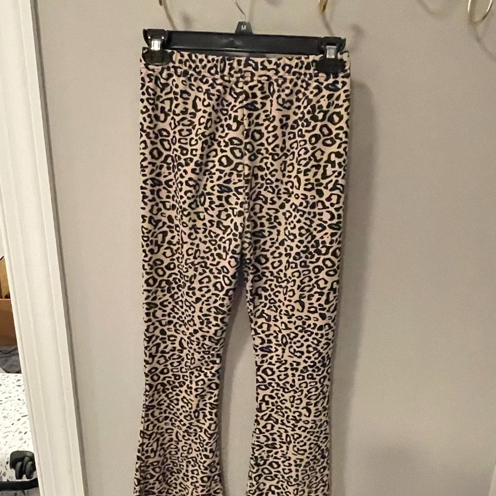 NastyGal Leopard Print Flare Pants